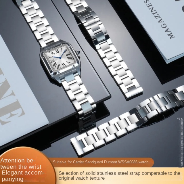 Cartier Watch Santos - Bracelet en acier inoxydable à dégagement