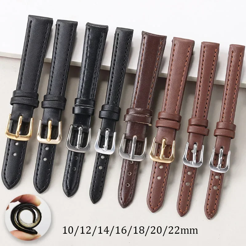 Suede Strap Watch - Bracelet de montre fin en cuir