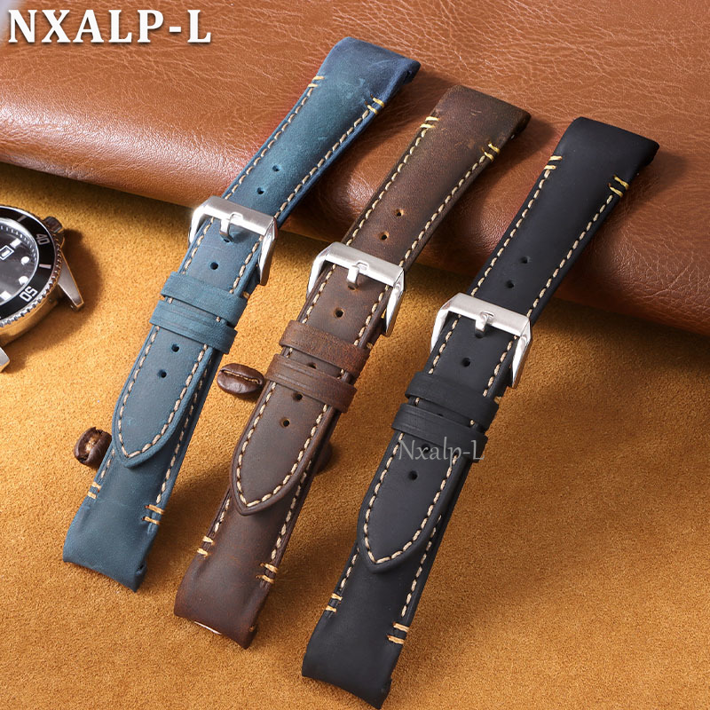 Bracelet de montre en cuir de  - Curved Spring Bar avis et prix