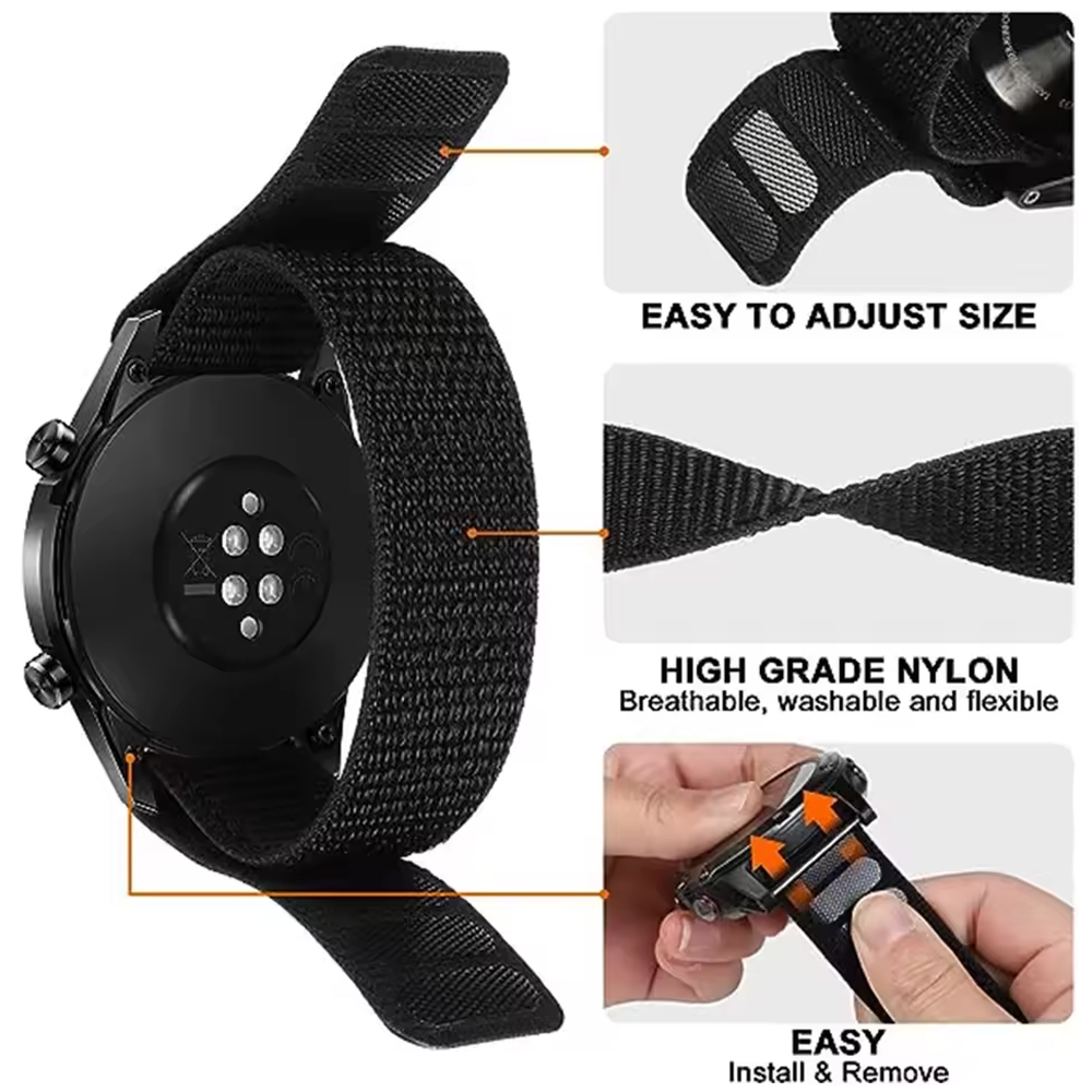 Bracelet de montre en nylon à  - Sport Loop Velcro avis et prix