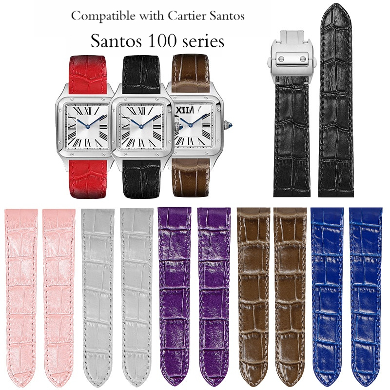 Bracelet en cuir de vache véri - Cartier Watch Santos avis et prix