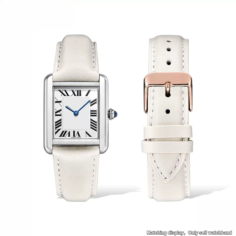 Bracelet de montre en cuir vér - Cartier Watch Tank avis et prix
